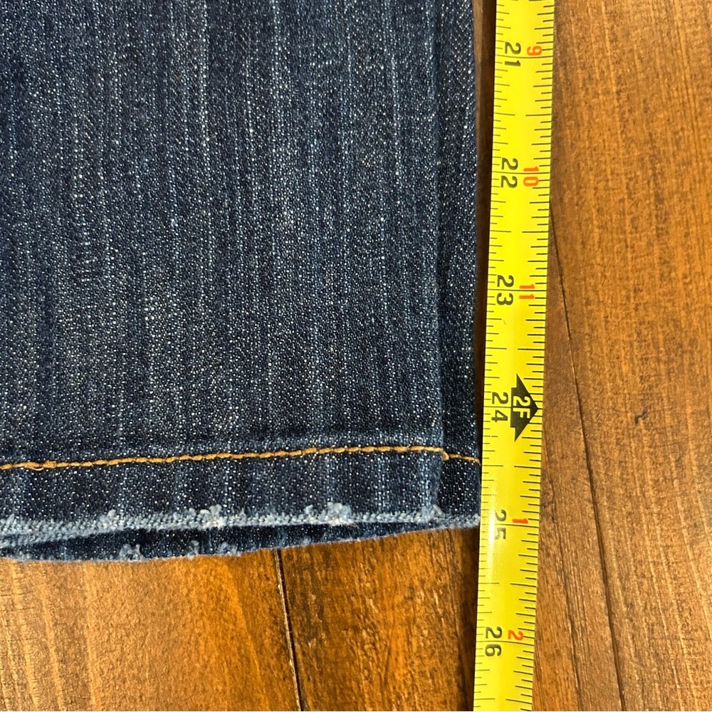 💐 LOFT Dark Wash Wide Leg Cropped Jeans - Picture 9 of 9